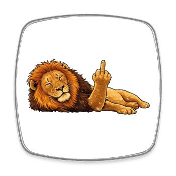 You can all like me Lion's life - Square fridge magnet - white - Front