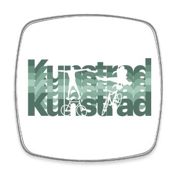 Artistic cycling, artistic cycling, indoor cycling - Square fridge magnet - white - Front