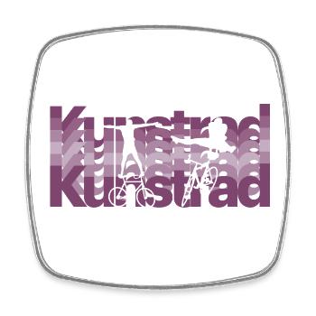 Artistic cycling, artistic cycling, indoor cycling - Square fridge magnet - white - Front
