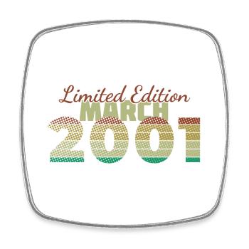 25th Anniversary Limited Edition (SCR) 03/2001 - Square fridge magnet - white - Front