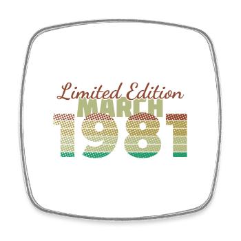 45e anniversaire Édition Limitée (SCR) 03/1981 - Magnet carré - blanc - Devant
