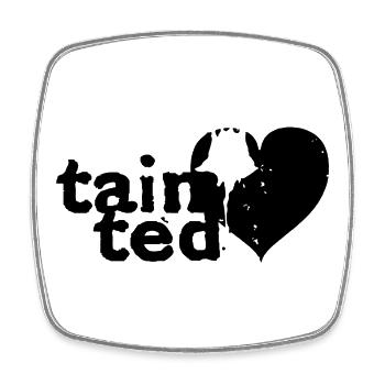 Tainted love inspired by Soft C - Viereckiger Kühlschrankmagnet - Weiß - Vorne