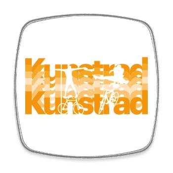 Artistic cycling, artistic cycling, indoor cycling - Square fridge magnet - white - Front
