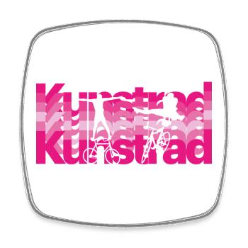 Artistic cycling, artistic cycling, indoor cycling - Square fridge magnet - white - Front