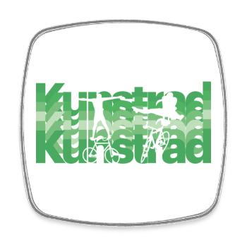 Artistic cycling, artistic cycling, indoor cycling - Square fridge magnet - white - Front