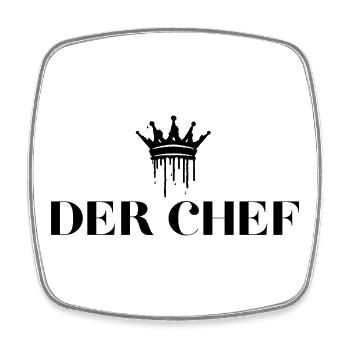 Les cadeaux du chef Chef Royale - Magnet carré - blanc - Devant