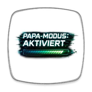Dad Mode Enabled – Gift for Dad - Square fridge magnet - white - Front