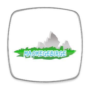 Mount Maoke Mountains - Square fridge magnet - white - Front