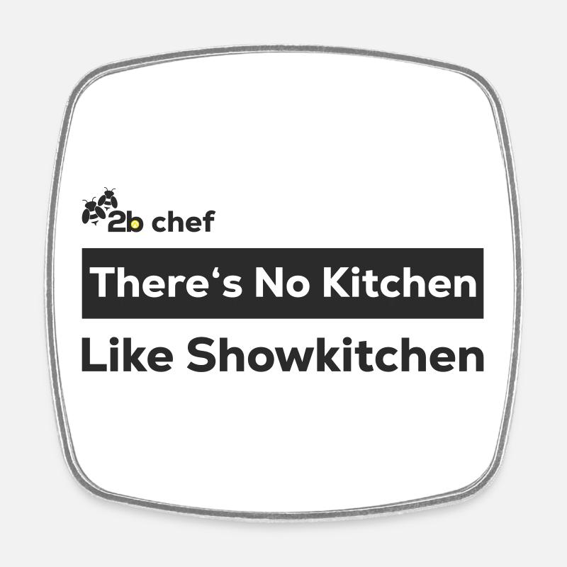 2b chef - Viereckiger Kühlschrankmagnet - Weiß