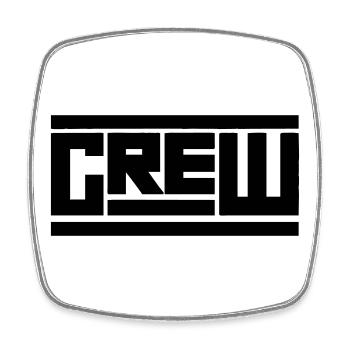 crew - Square fridge magnet - white - Front