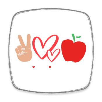 Lehrerassistent Paraprofessional Paraeducator - Viereckiger Kühlschrankmagnet - Weiß - Vorne