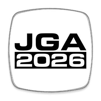Jga 2026 Bachelor Party - Square fridge magnet - white - Front