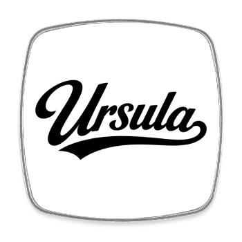 Ursula name first last family - Square fridge magnet - white - Front