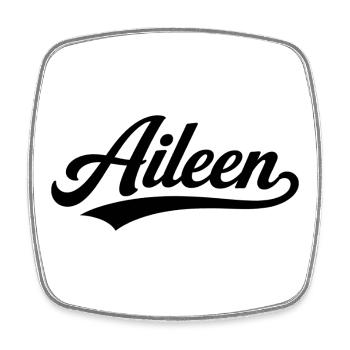 Aileen name first last family - Square fridge magnet - white - Front