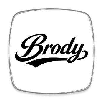 Brody name first last family - Square fridge magnet - white - Front