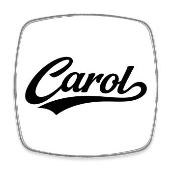 Carol name first last family gifts  - Square fridge magnet - white - Front