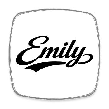 Emily name first last family gifts  - Square fridge magnet - white - Front