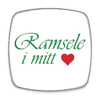 Ramsele in my Heart - Magnet carré - blanc - Devant