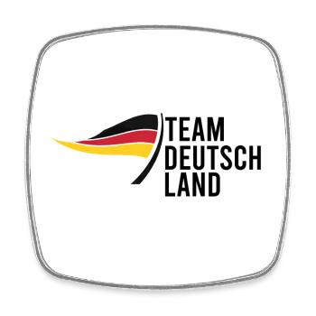 Équipe Allemagne - Magnet carré - blanc - Devant