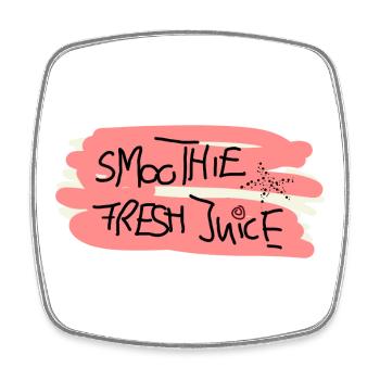 I Love Smoothies Juice Saft Frucht Kinder - Viereckiger Kühlschrankmagnet - Weiß - Vorne
