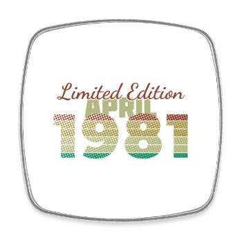 45th Anniversary Limited Edition (SCR) 04/1981 - Square fridge magnet - white - Front