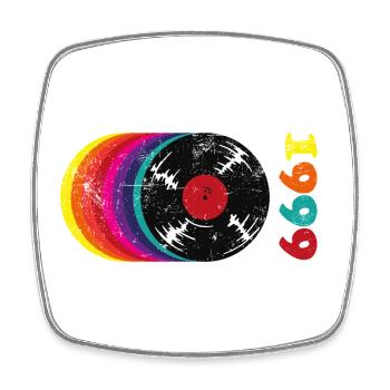 1999 Music Vinyl - Magnet carré - blanc - Devant