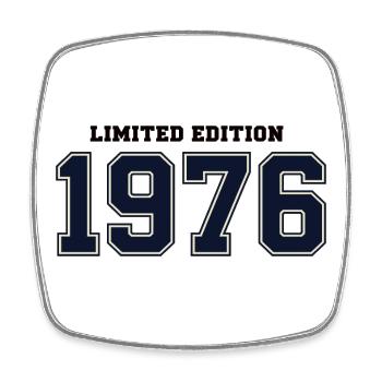 Édition limitée 1976 College Vintage Birthday - Magnet carré - blanc - Devant