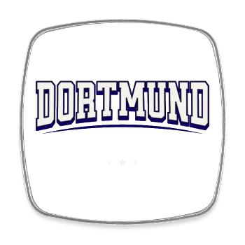 Dortmund Shirt für Deutschland Fans - Viereckiger Kühlschrankmagnet - Weiß - Vorne