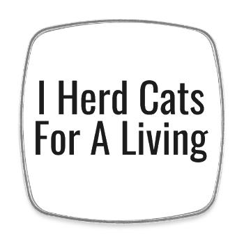 Project Manager - Square fridge magnet - white - Front