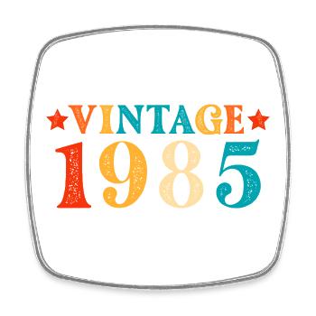 Original 1985 Vintage Vintage Anniversaire Rétro - Magnet carré - blanc - Devant