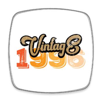 Vintage 1996 - Square fridge magnet - white - Front