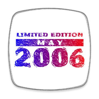 20e anniversaire Édition Limitée 05/2006 - Magnet carré - blanc - Devant