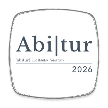 Abitur 2026 - Viereckiger Kühlschrankmagnet - Weiß - Vorne