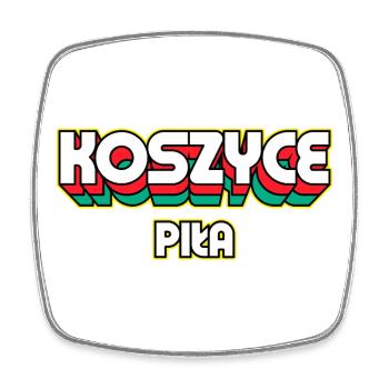 Košice Piła. Name des Retro-Bezirks - Viereckiger Kühlschrankmagnet - Weiß - Vorne