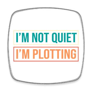 Anxiété Anxieuse Anxieuse Introvertie effrayée - Magnet carré - blanc - Devant