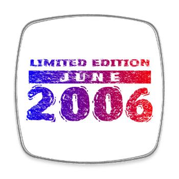20e anniversaire édition limitée 06/2006 - Magnet carré - blanc - Devant