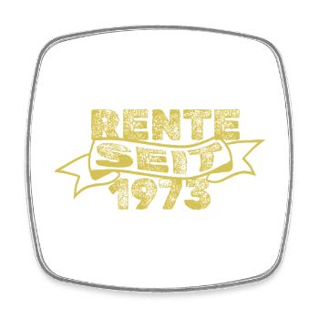 1973 - Square fridge magnet - white - Front