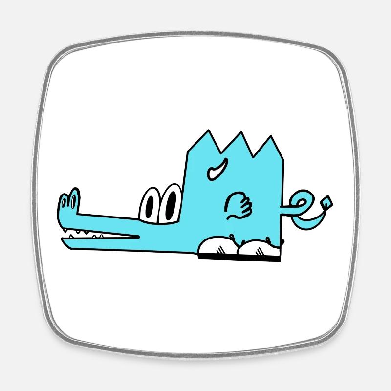 Cindor the dragon - Square fridge magnet - white