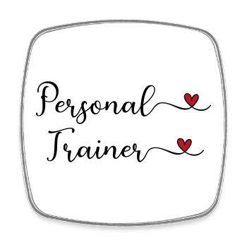 Personal Trainer - Square fridge magnet - white - Front