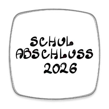 Remise des diplômes 2026 - Magnet carré - blanc - Devant