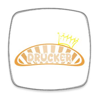 Geschenk für Drucker - Viereckiger Kühlschrankmagnet - Weiß - Vorne