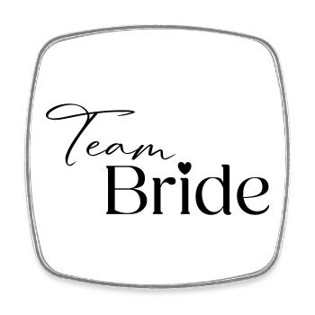 Team Bride - Square fridge magnet - white - Front