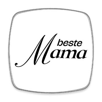 Beste Mama - Viereckiger Kühlschrankmagnet - Weiß - Vorne