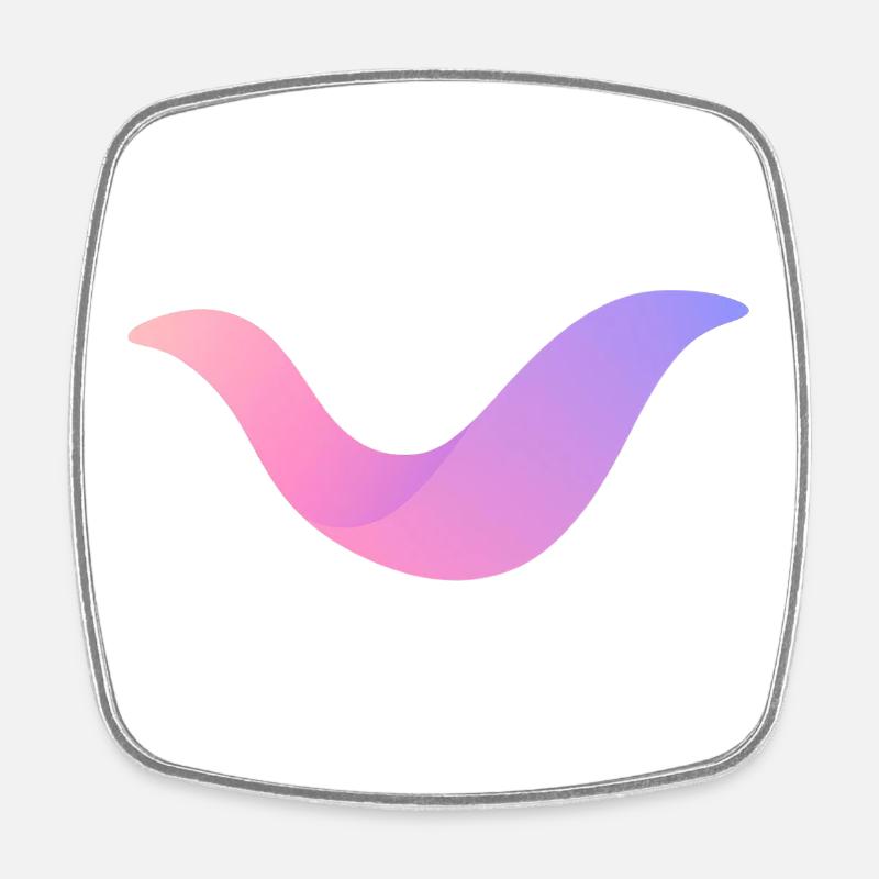 Nébuleuse Gradient Swoosh - Magnet carré - blanc