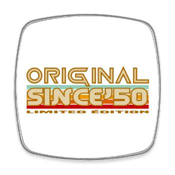Original seit 1950 Limited Edition - Viereckiger Kühlschrankmagnet - Weiß - Vorne