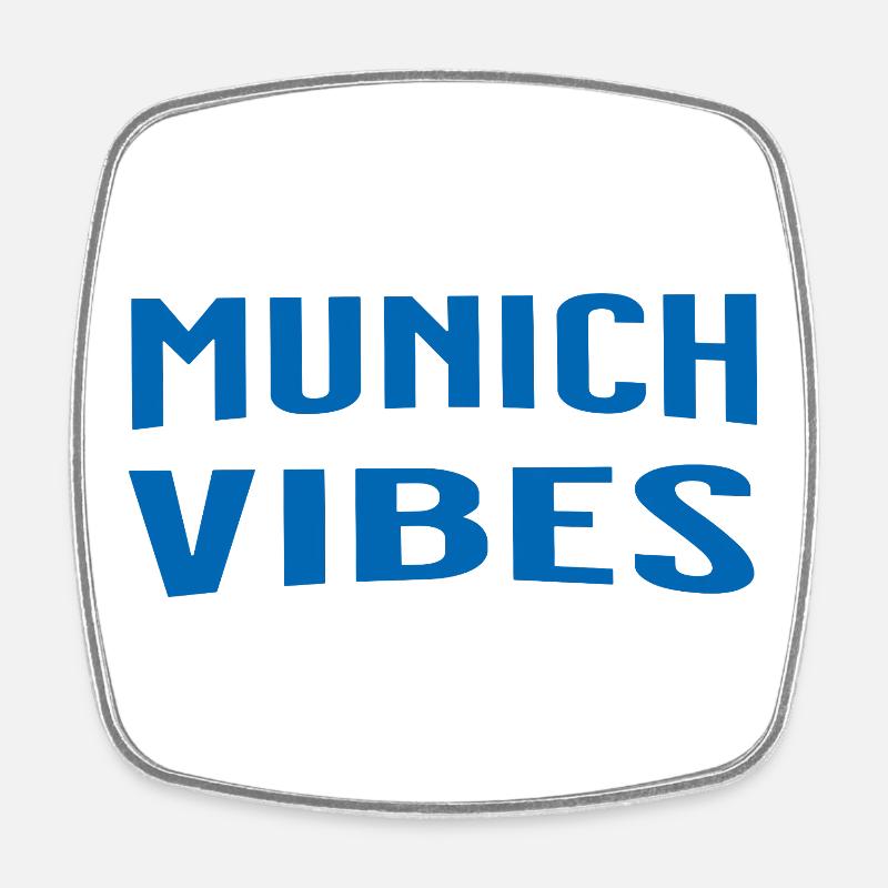 Munich Vibes - Magnet carré - blanc