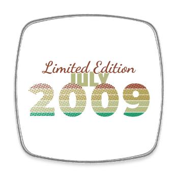 17. Geburtstag Limited Edition (SCR) 07/2009 - Viereckiger Kühlschrankmagnet - Weiß - Vorne