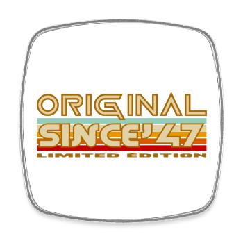 Original seit '47 Retro Limited - Viereckiger Kühlschrankmagnet - Weiß - Vorne