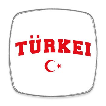 Türkei Fan T-Shirt Türkiye - Viereckiger Kühlschrankmagnet - Weiß - Vorne