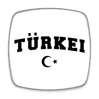 Türkei T-Shirt Türkiye - Viereckiger Kühlschrankmagnet - Weiß - Vorne